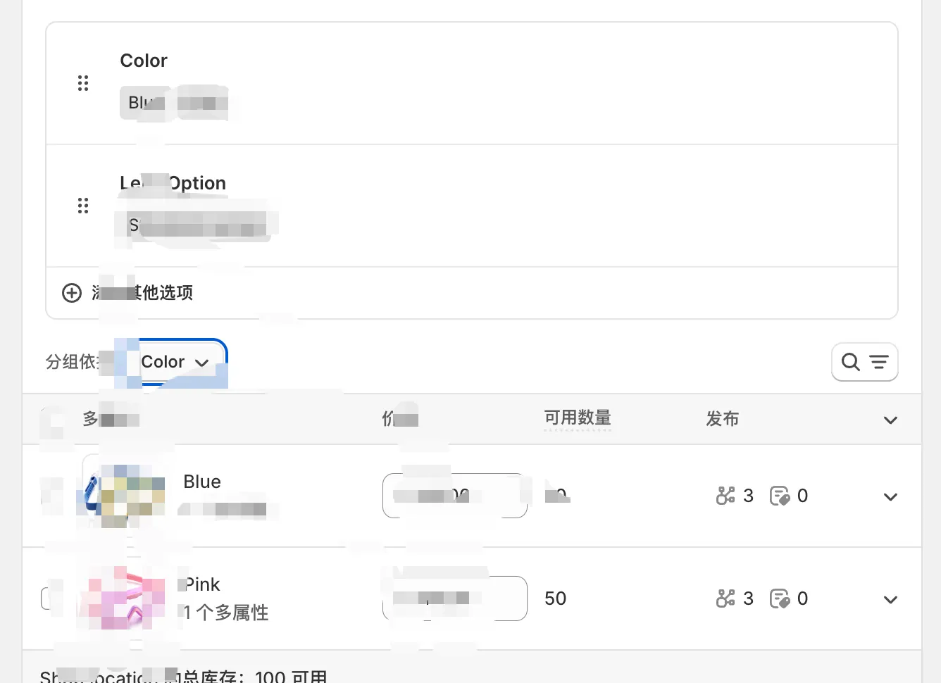 Shopify 产品编辑页中的价格库存品牌分类和商品标识字段